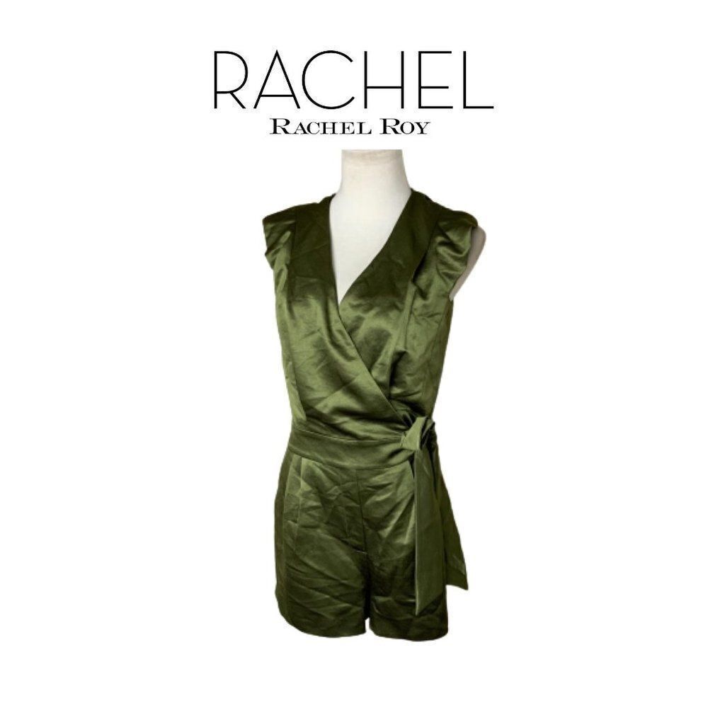 Rachael Roy Army Green Romper. Sz 6